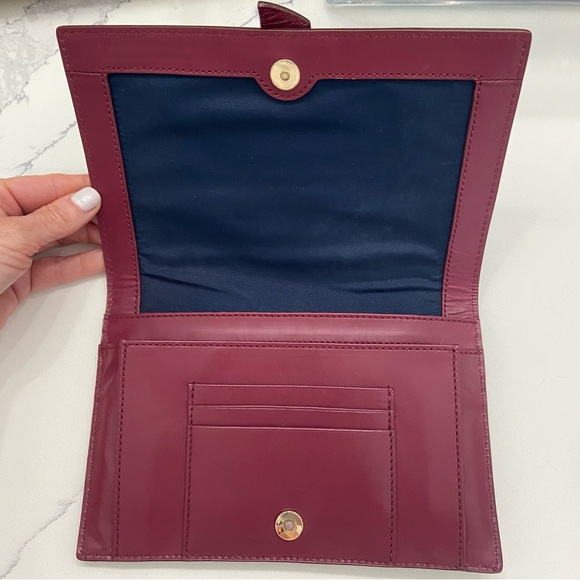COLE HAAN Clutch Wallet with extra Change Pouch Cabernet - Picture 5 of 8
